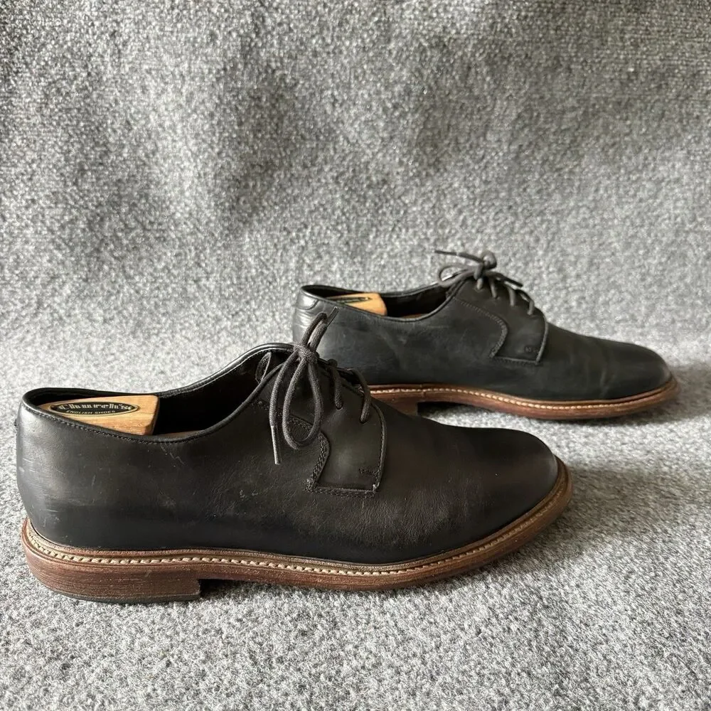 Wolverine 1000 Mile Men's Black Leather Derby Dress Shoes Round Toe 10D DW40297